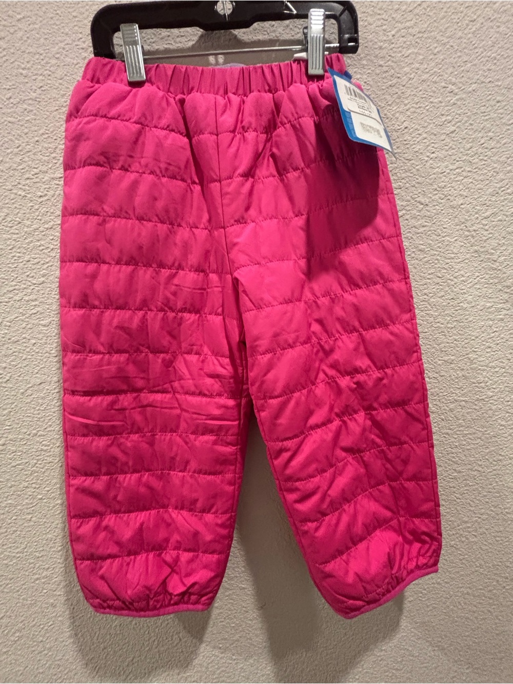 Kids Hot Pink Quilted Pants